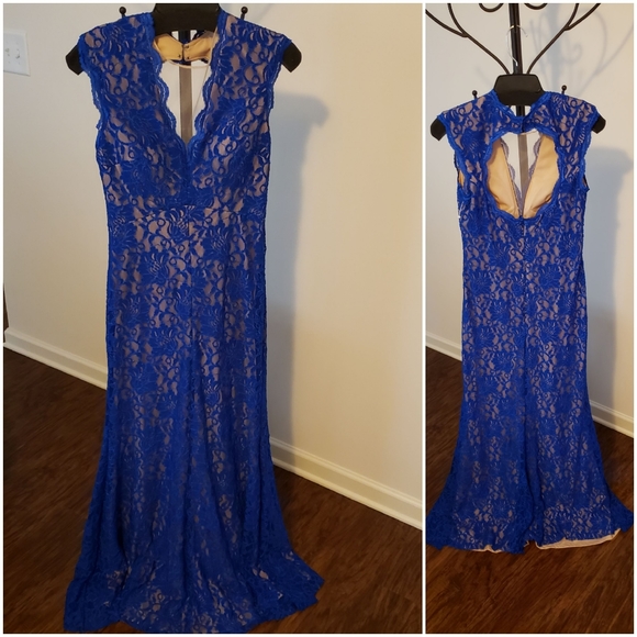 Xscape Dresses & Skirts - Xscape Royal Blue Lace Dress